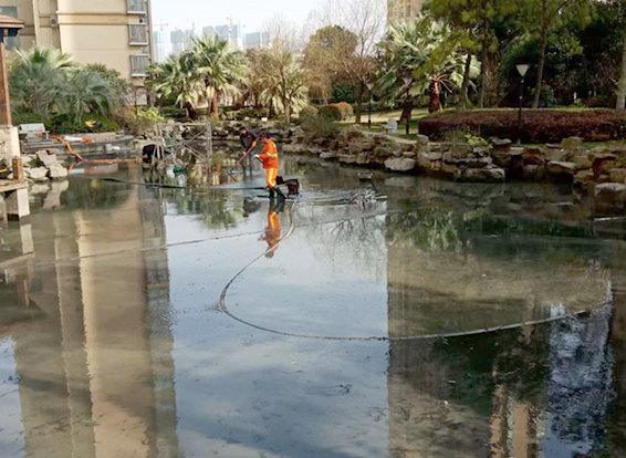 平顶山景观池淤泥清理